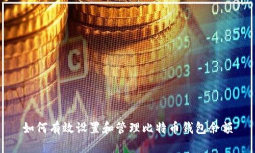 如何有效设置和管理比特币钱包余额